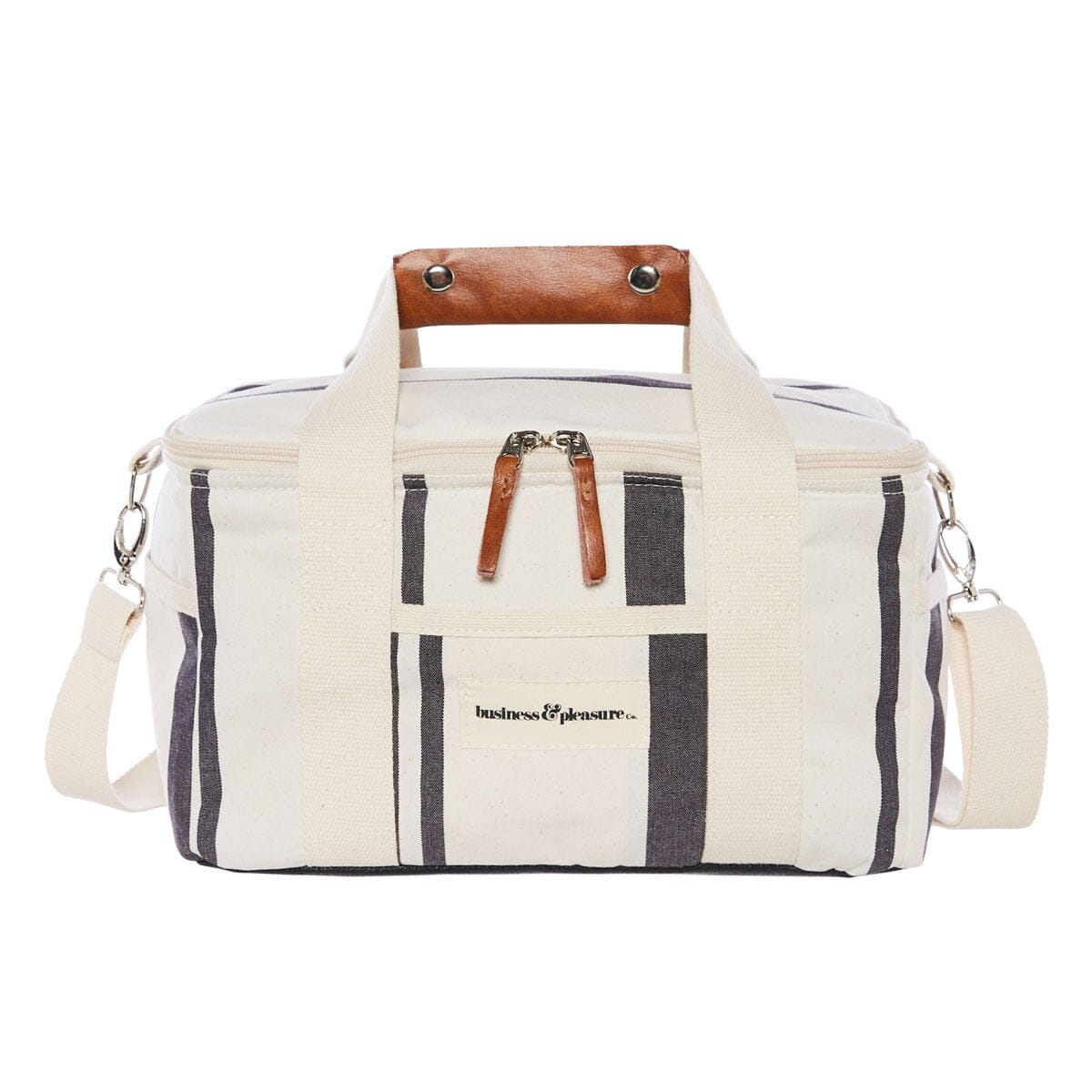The Premium Cooler Bag - Vintage Black Stripe - Business & Pleasure Co