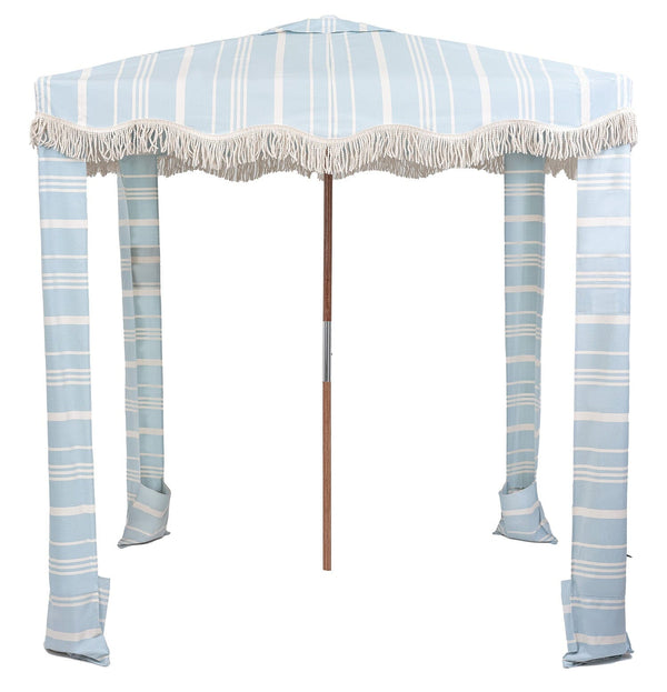 Vintage Blue Stripe Beach Umbrellas, Chairs, Bags & Cooler Bags ...