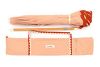 Studio image of Riviera Pink Amalfi Umbrella laying flat