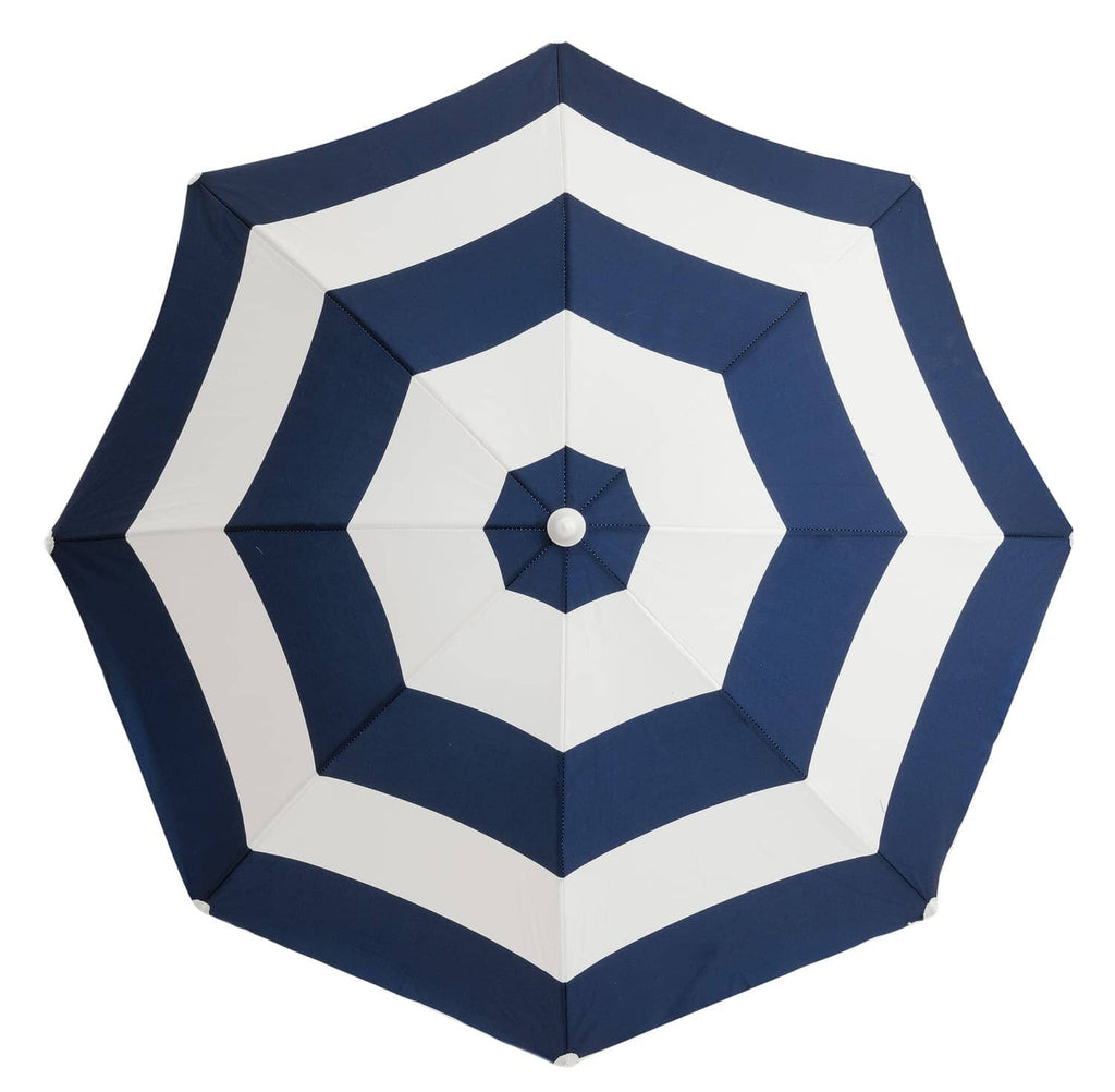 studio image of navy capri holiday umbrella