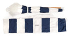 studio image of navy capri holiday umbrella