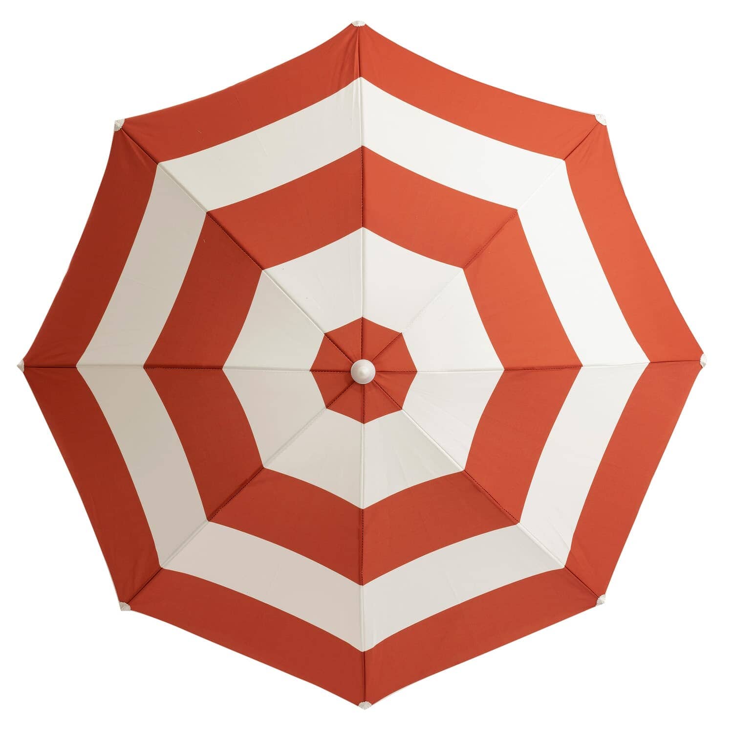 studio image of le sirenuse stripe holiday umbrella