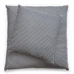 Studio image of navy stripe euro pillow and floor pillow