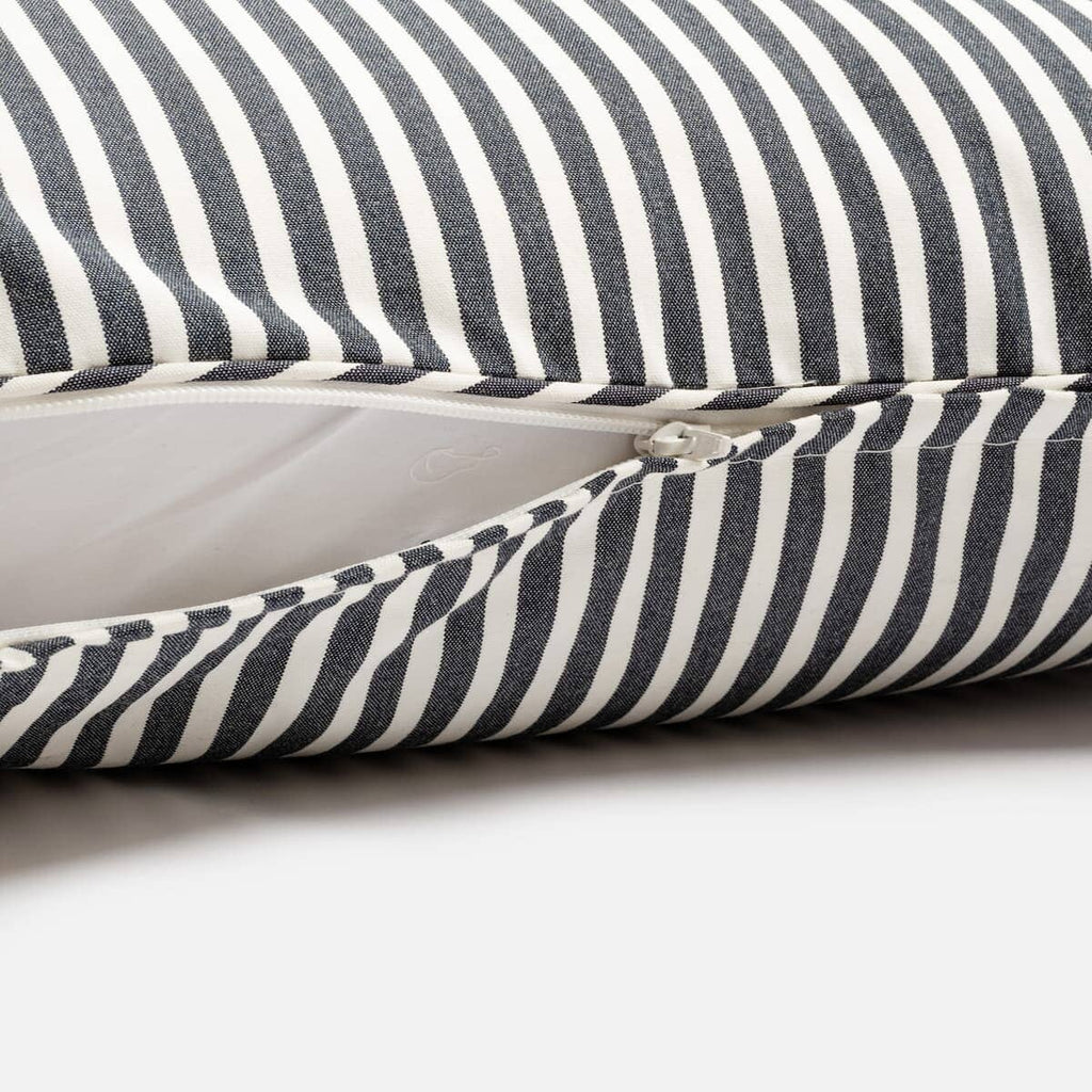Studio image of cushion insert and zipper