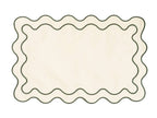 back view of Riviera Green Place Mat