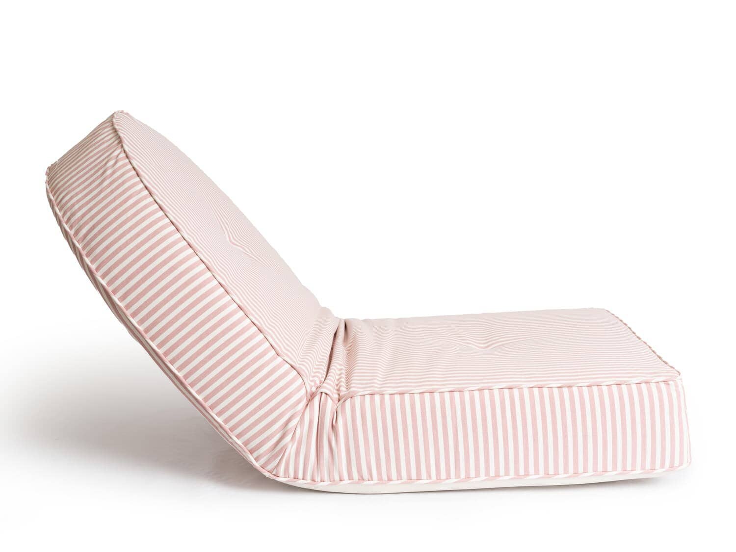 Studio image of pink reclining pillow lounger
