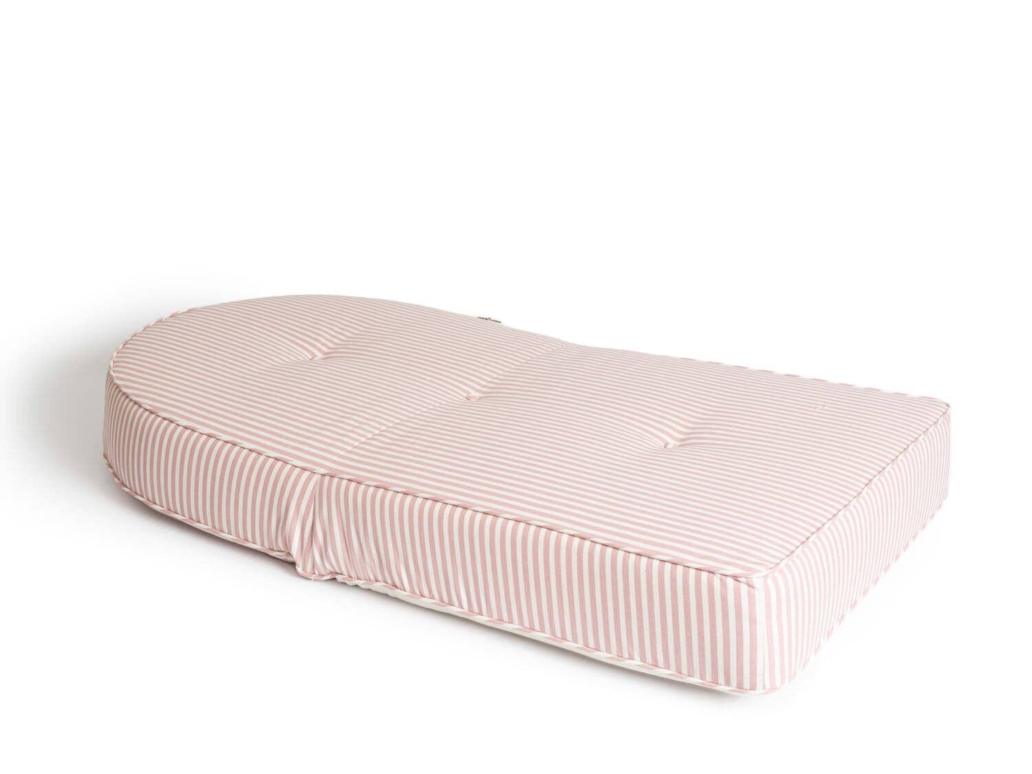Studio image of pink reclining pillow lounger