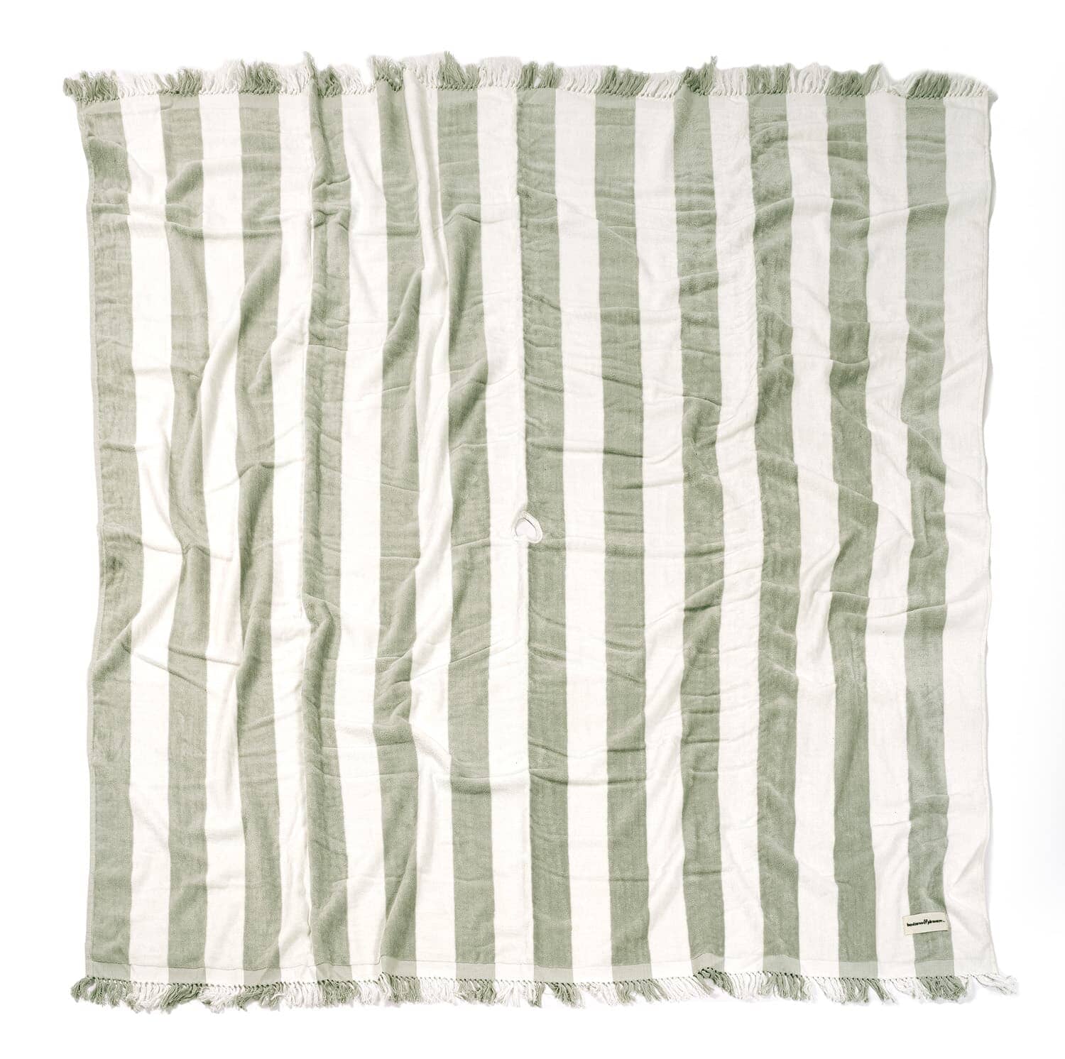 studio image of sage holiday blanket