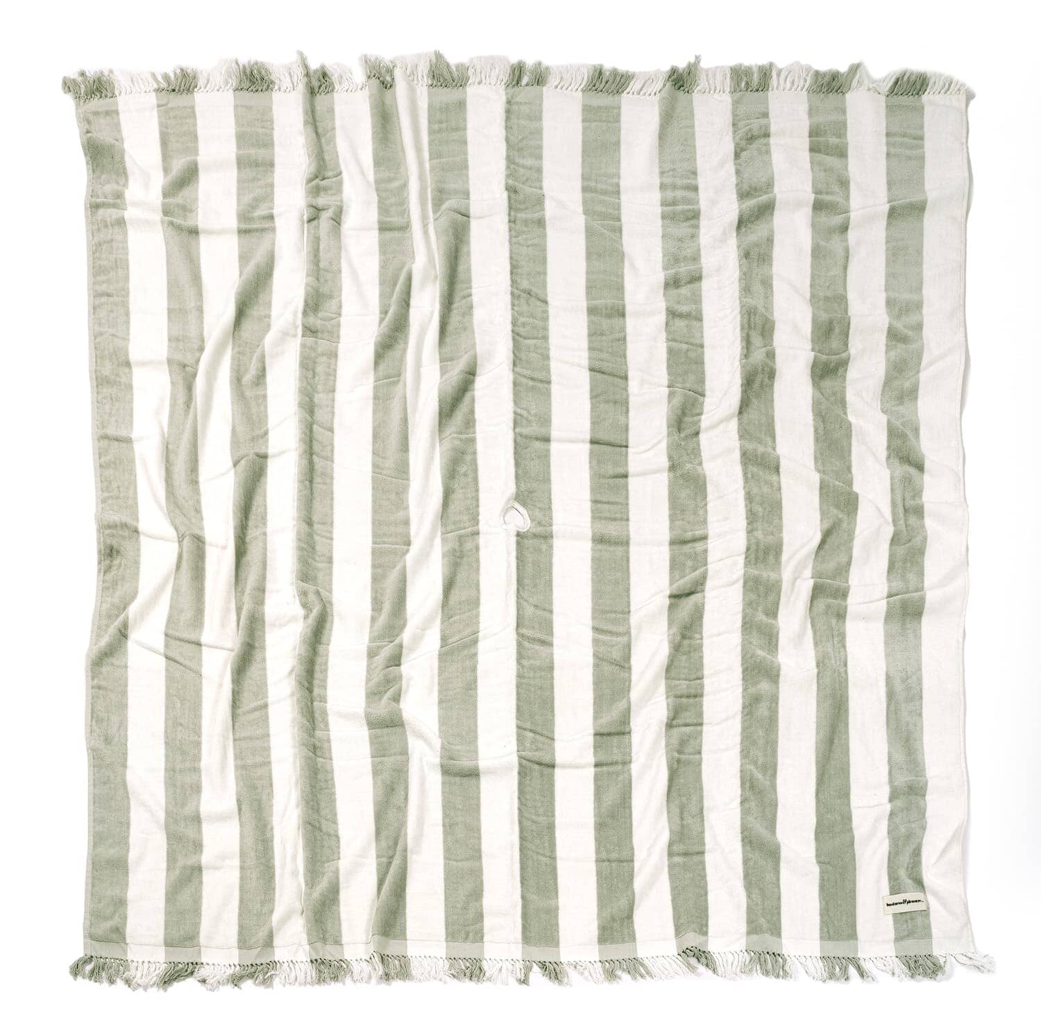 studio image of sage holiday blanket