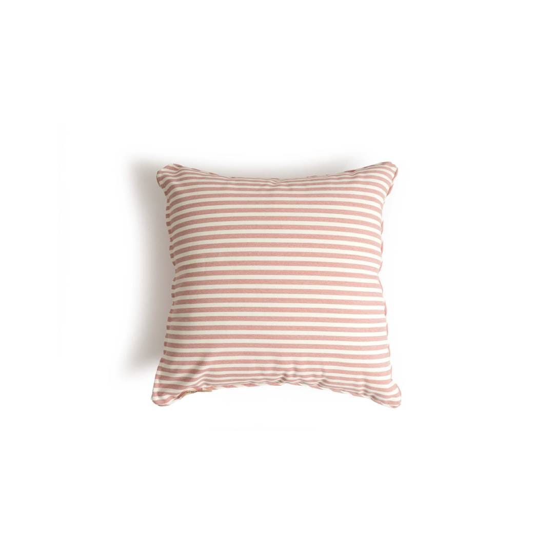 Studio Image of pink small square throw pillow